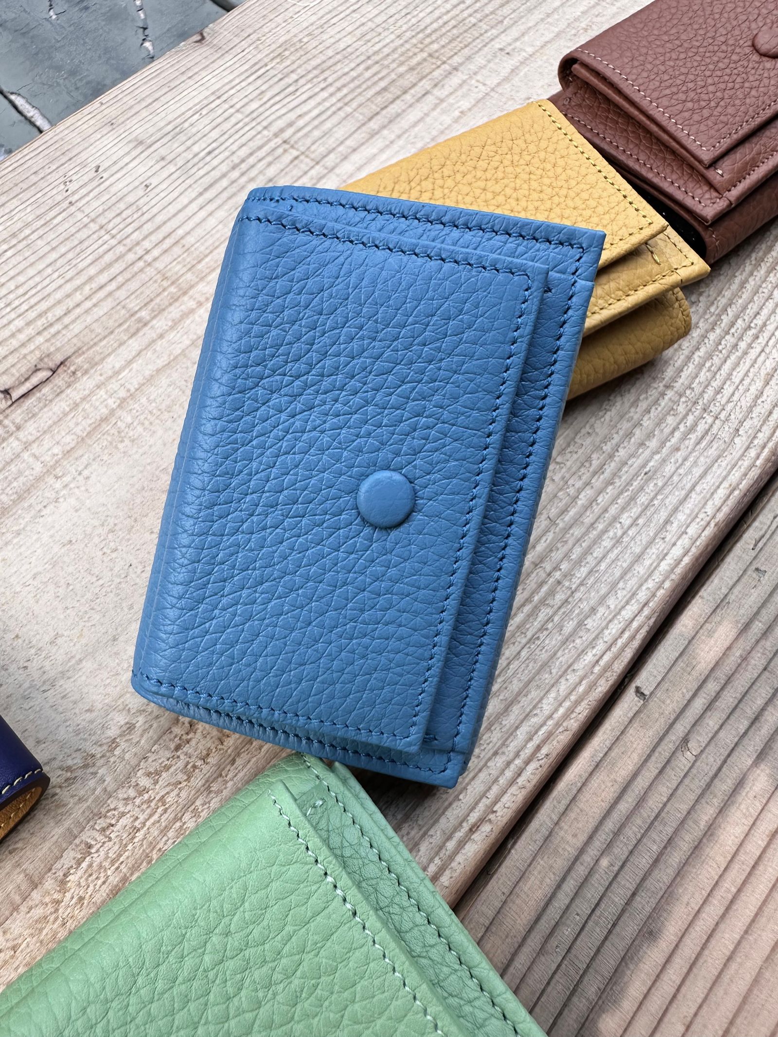 TAURILLON Compct Wallet / トリヨンラグーン コンパクトウォレット / DRAGEE（ライトブルー）