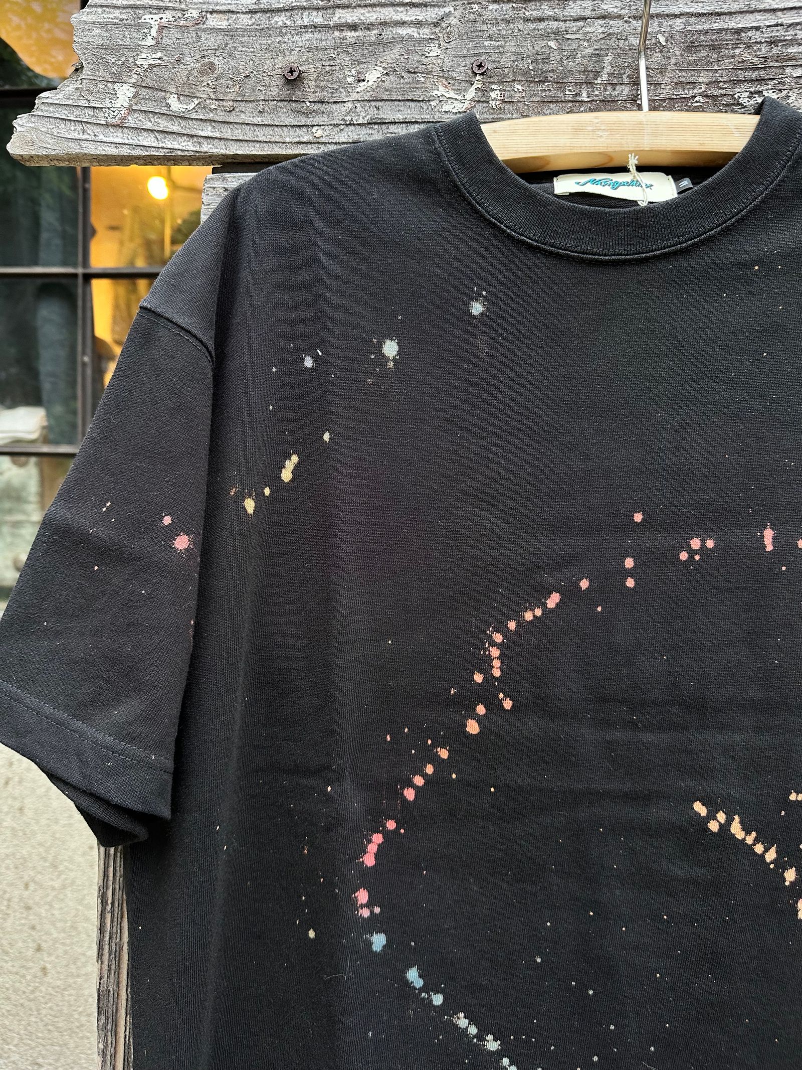 Nasngwam.xJAVARA / SPLASH TEE / Tシャツ / ブラック