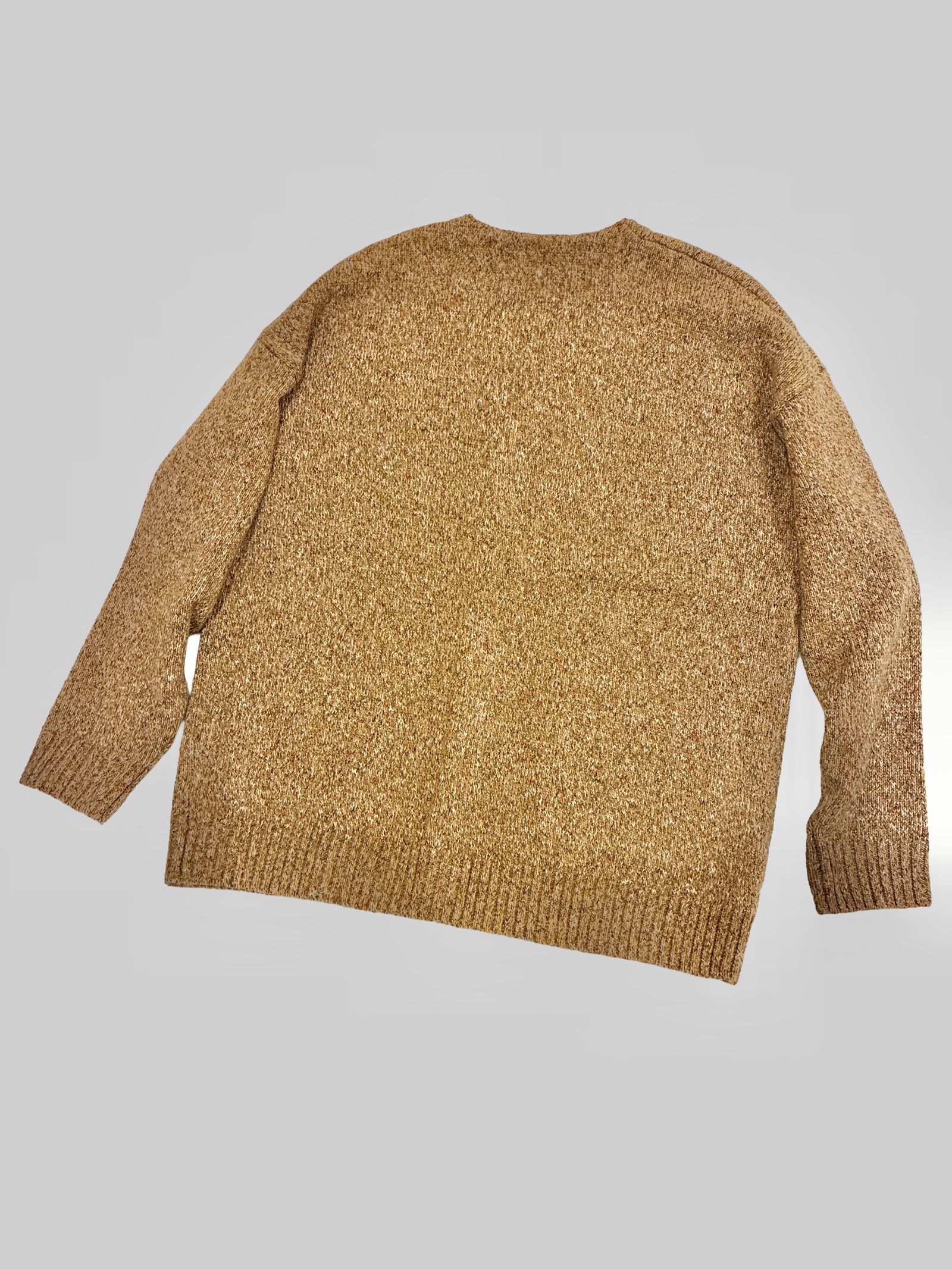 GRAIN CARDIGAN / ミックスニットカーディガン / ブラウン / ナスングワム