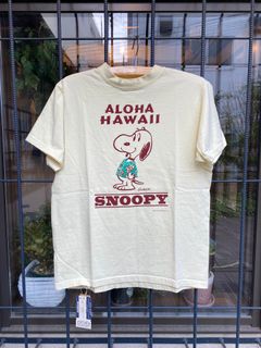 SUN SURF × PEANUTS S/S T-SHIRT / スヌーピーTシャツ ”ALOHA HAWAII” / SS78753 / イエロー(155)
