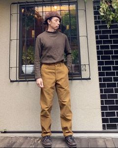 エフオービーファクトリー / FOB FACTORY / F0491 モールスキン トラウザー / カーキ