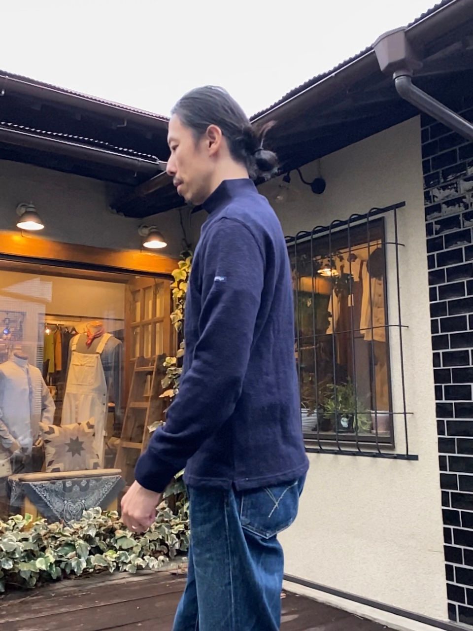 te002H / ORIGNAL NEW HIGH NECK-T / ハイネック / NAVY