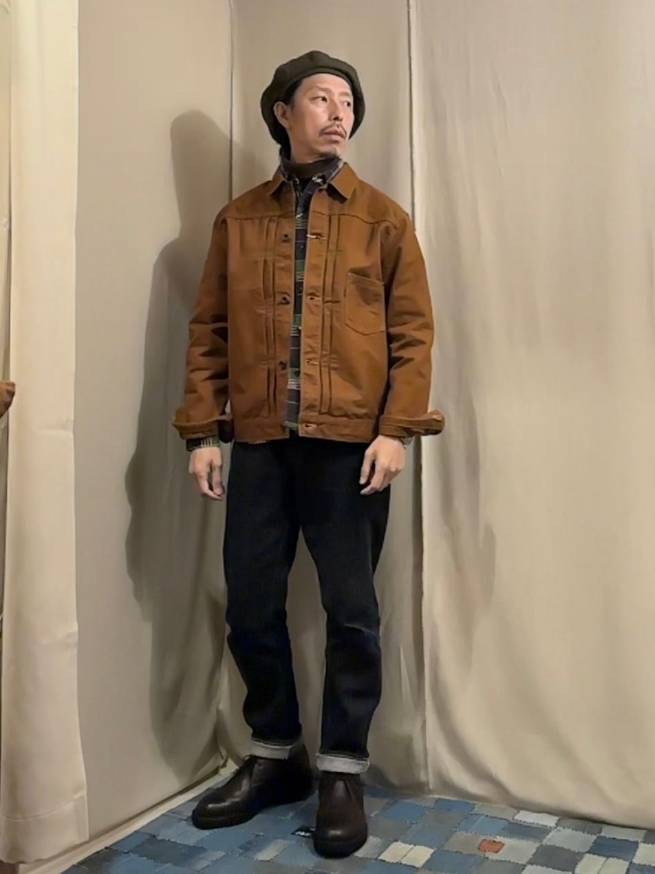 F2445 COTTON DUCK JKT / コットンダックジャケット / ブラウン