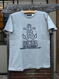 B ANCHOR LIFE IS A JOURNEY Tシャツ / グレー