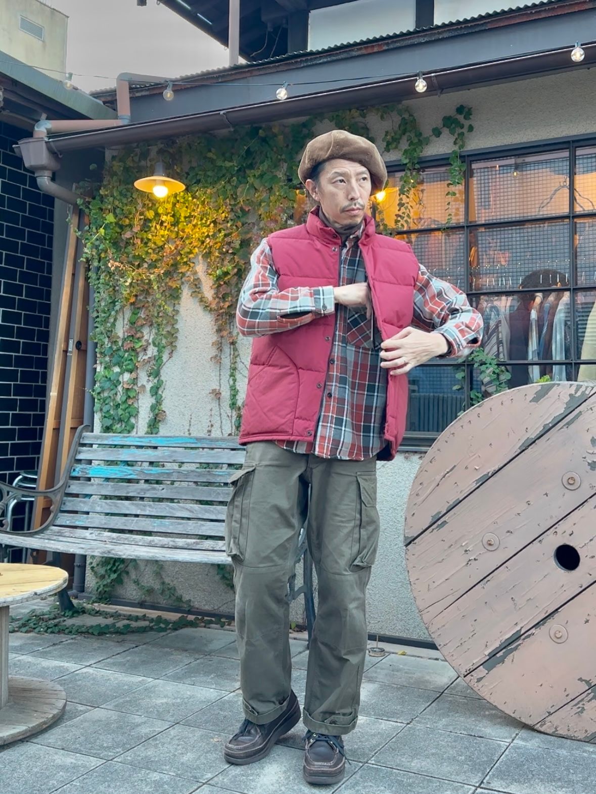 ダウンベスト / 6712 DOWN VEST / ワイン