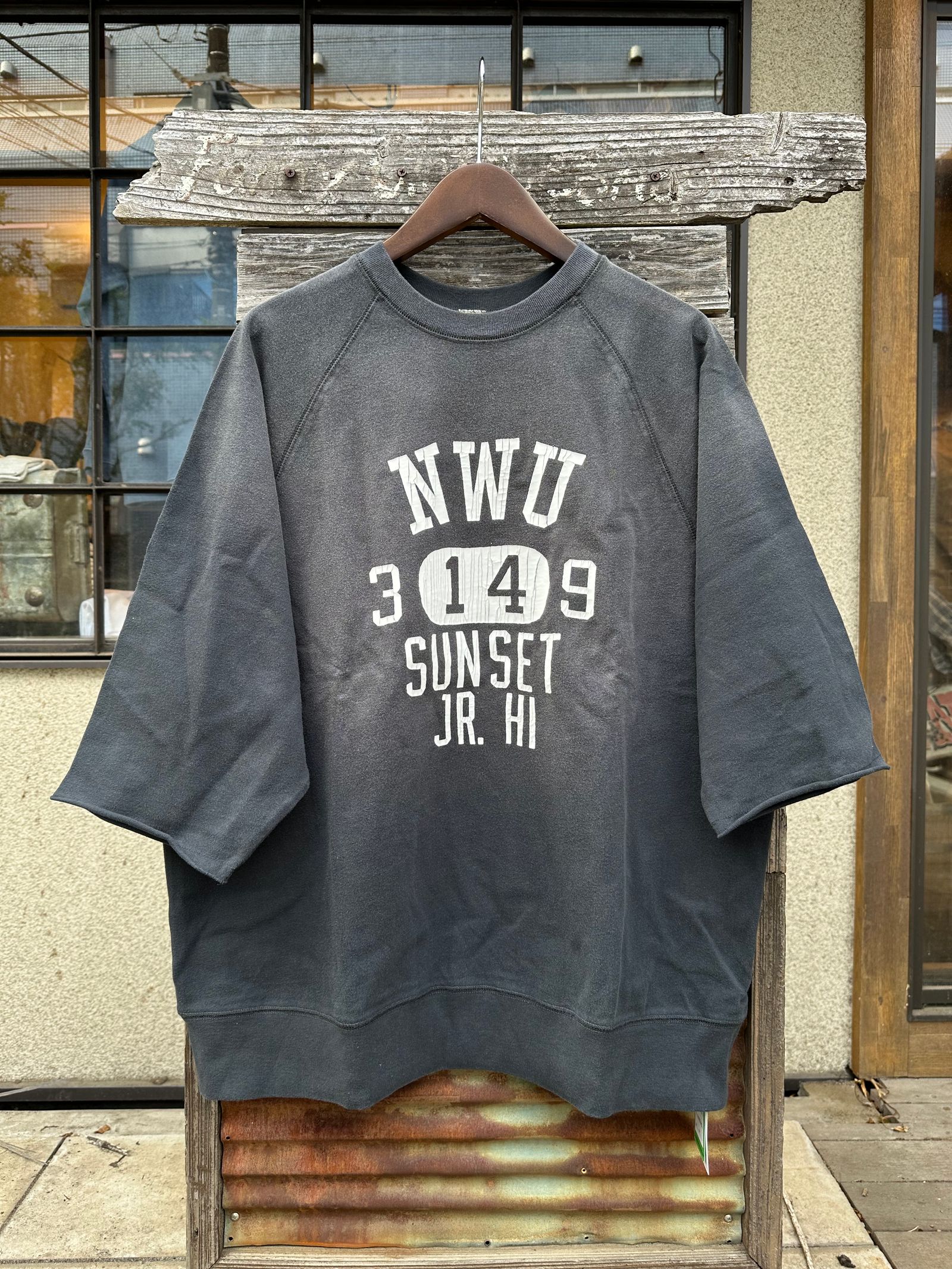 SCREEN STARS / スクリーンスターズ / Amecaji 3/4 slv Tee /アメカジ七分袖Tシャツ / チャコール