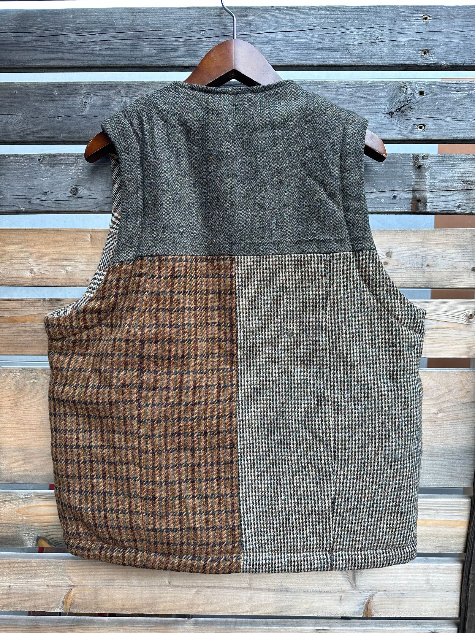 ARTISAN VEST / アルチザンベスト / リバーシブル / ツイード / ブラウンM
