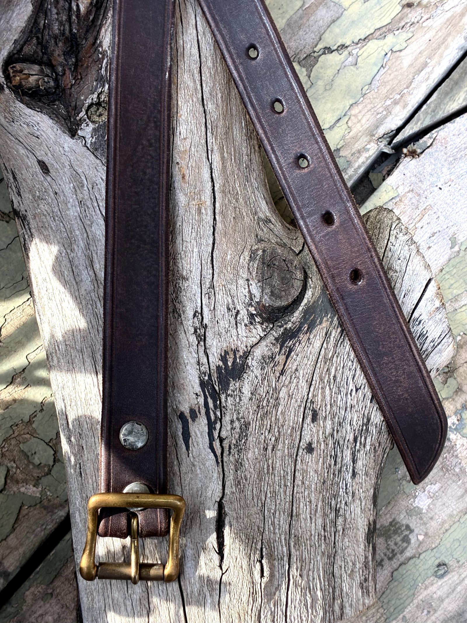 レザーギャリソンベルト ナロー / ブラック / ヴァスコ