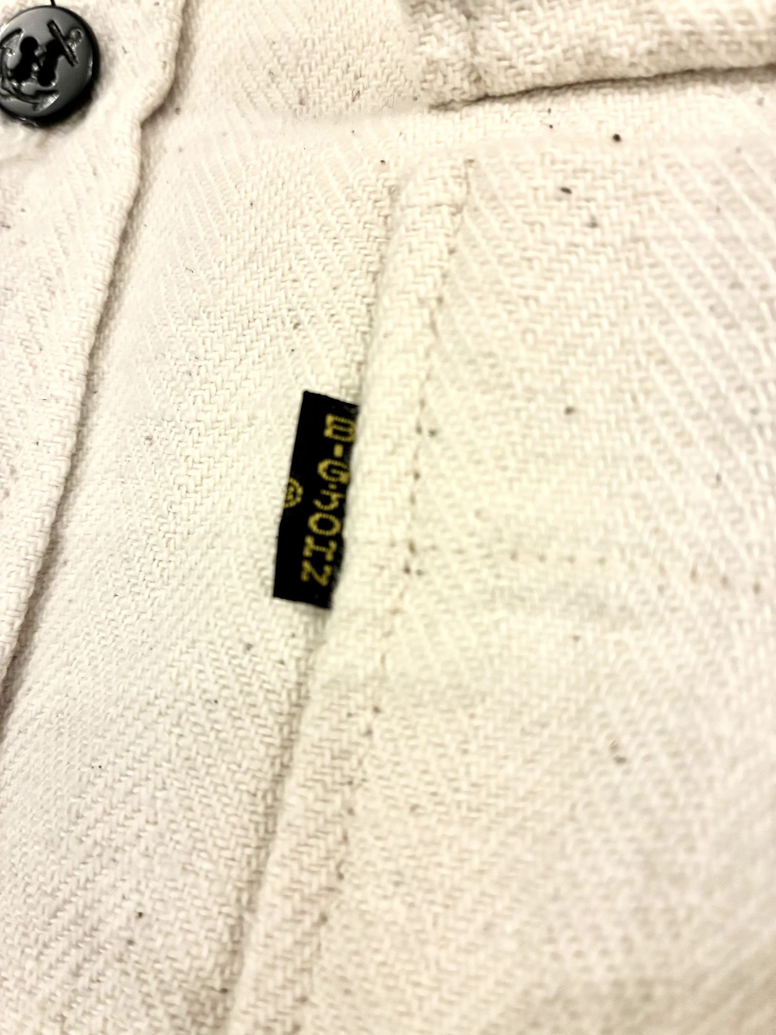 US NAVY CPOシャツ / ナチュラル / ビッグジョン