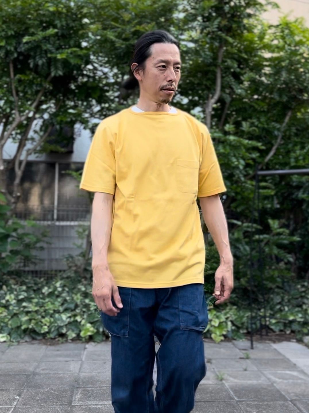 te500 / SUMMER KNIT PK T-SHIRTS / サマーニット / ポケットTシャツ / BANANA