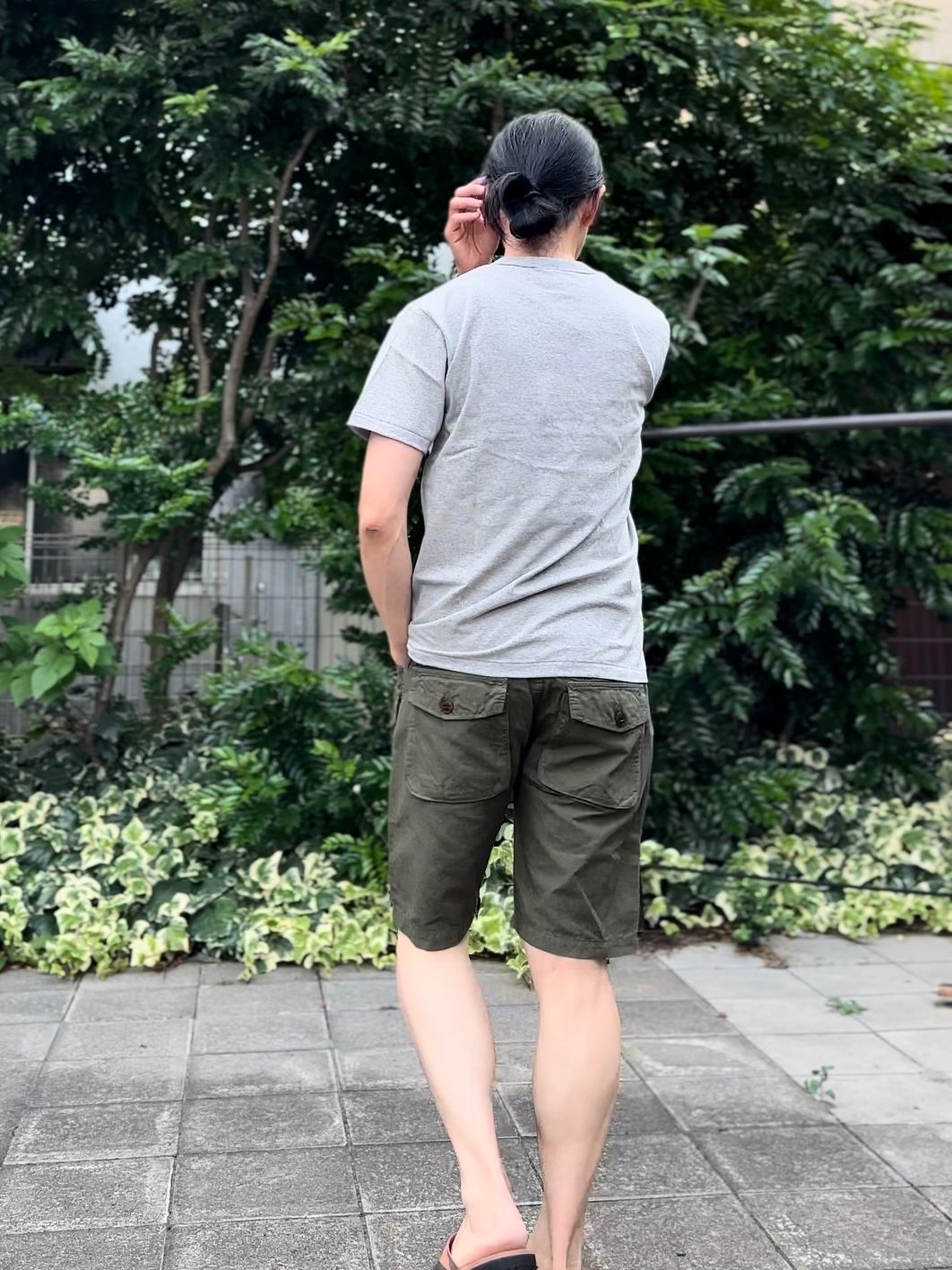 F4146 / OFFICER BUSH SHORTS / ブッシュショーツ / オリーブ