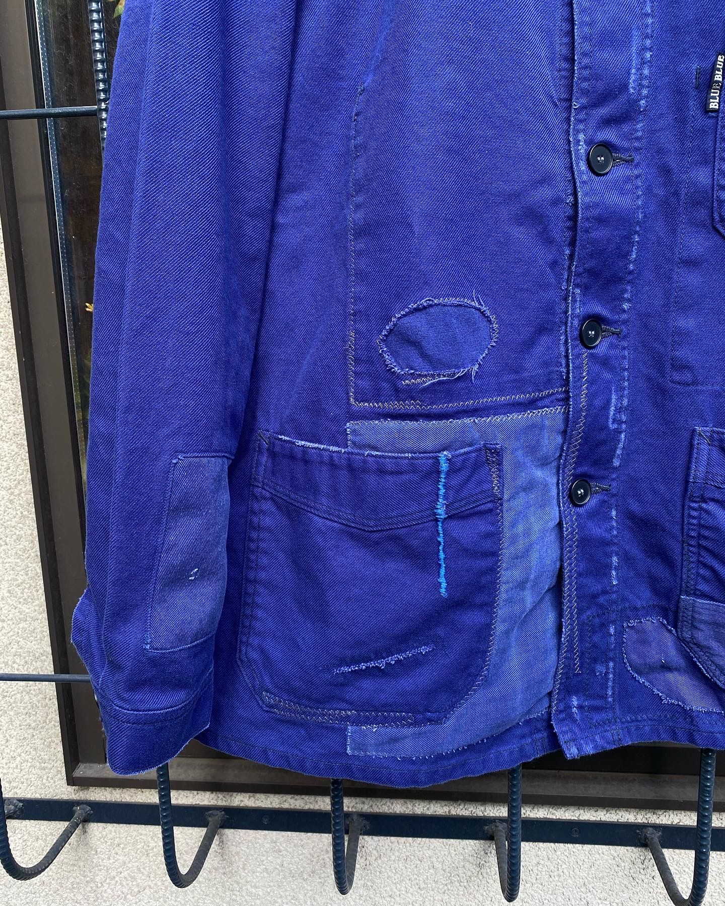 BLUE BLUE - 【ブルーブルー / BLUE BLUE/サージ フレンチワークジャケット リメイク 】 | NARO CLOTHING