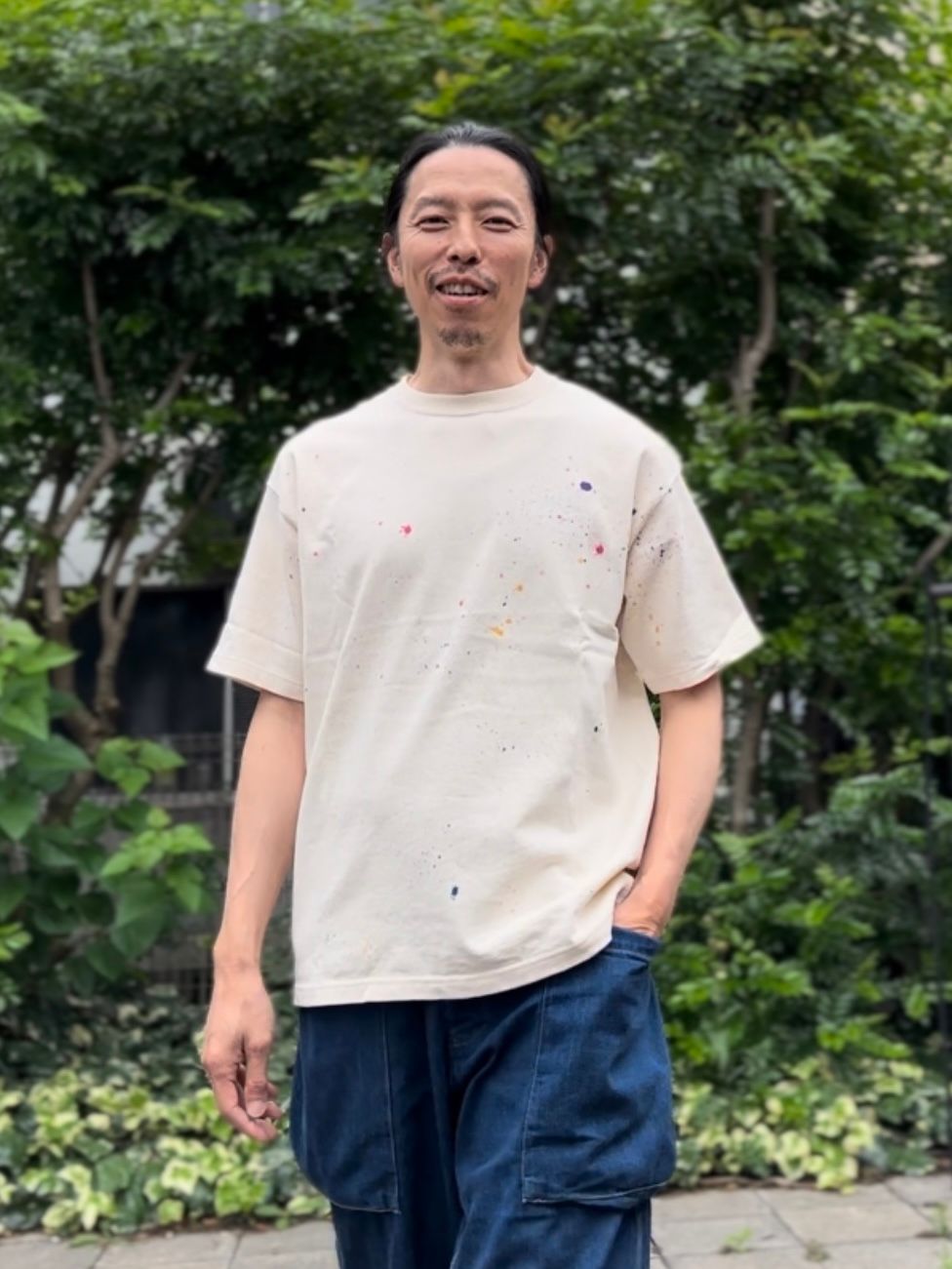 Nasngwam.xJAVARA / SPLASH TEE / Tシャツ /