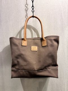 HERITAGE LEATHER CO / ヘリテージレザー / レザーハンドルキャンバストート / ブラウン