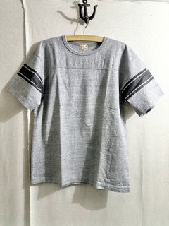 WHITESVILLE / ホワイツビル 14/- HALF SLEEVE FOOTBALL T-SHIRT / 半袖フットボールTシャツ / WV79145 ヘザーグレー(113)