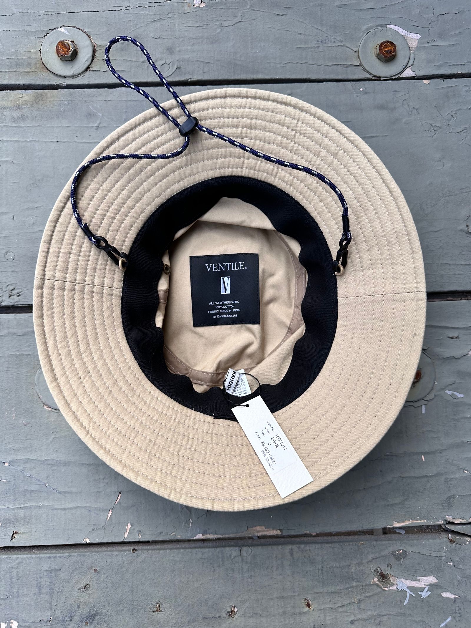 ベンタイルフィールドハット / "VENTILE" FIELD HAT / ベージュ