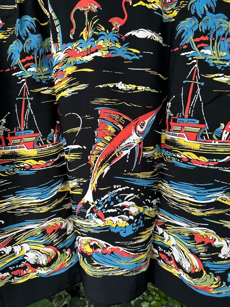 DK39040 / SPECIAL EDITION “FISHING BOAT”  半袖レーヨンシャツ / アロハシャツ / ハワイアン / スペシャル