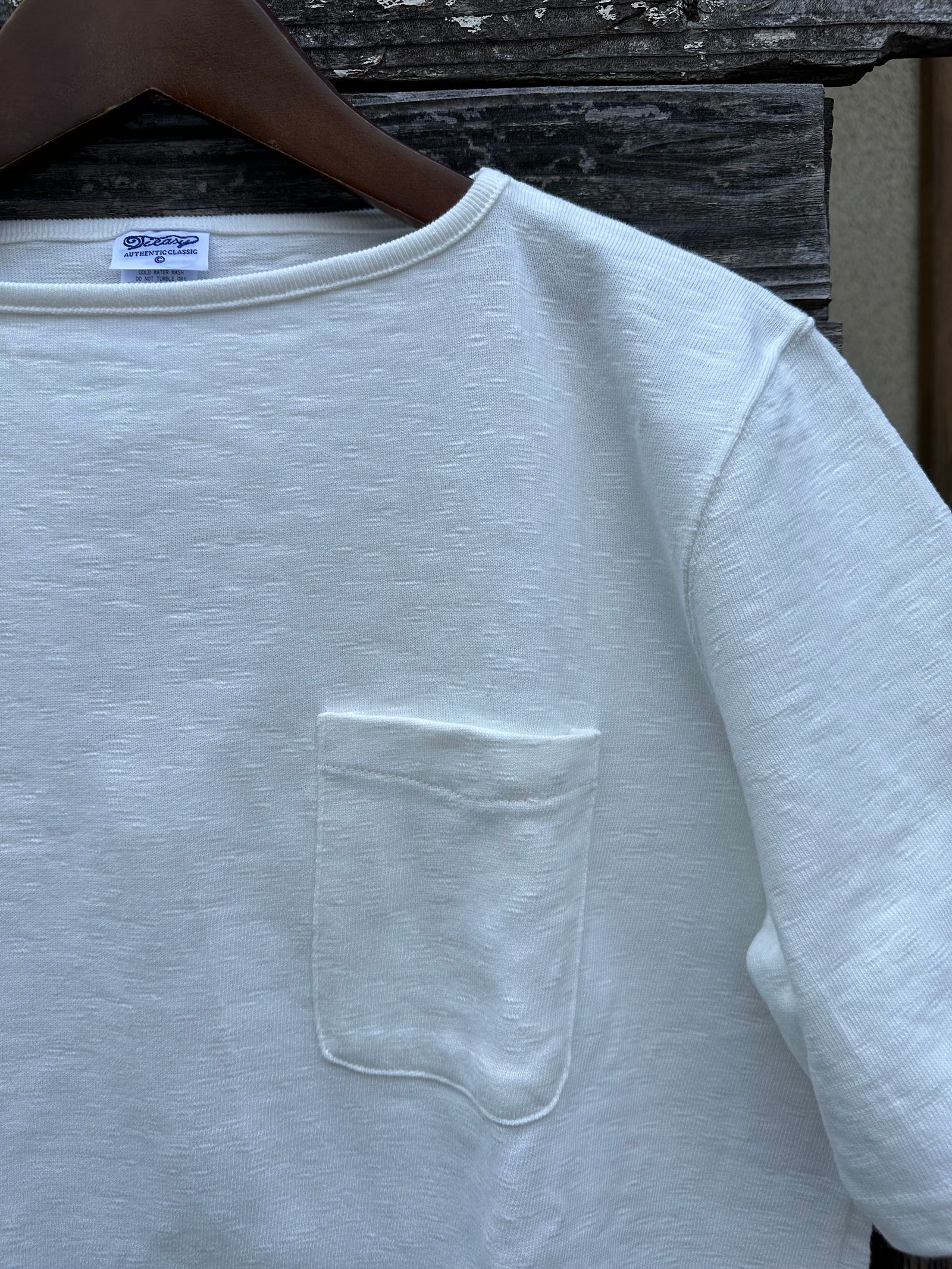 te001SSPK / HDCS ポケットTシャツ / 半袖バスクシャツ / ナチュラル
