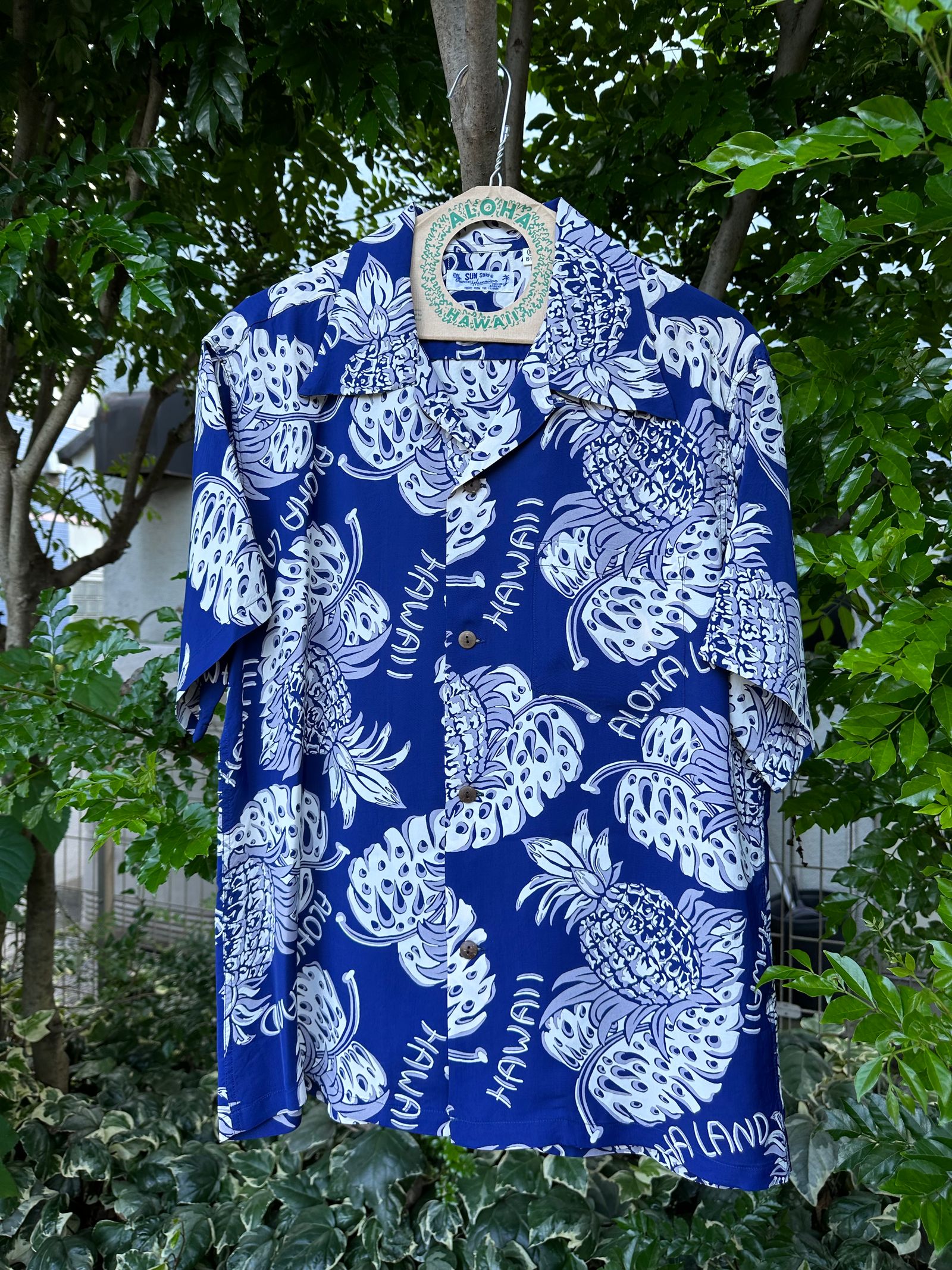 SUN SURF - ALOHA SHIRTS “ THE PINEAPPLE ISLANDS” ” /半袖