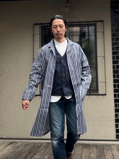Alexandra / アレクサンドラ / Stripe Work Coat / ストライプワークコート
