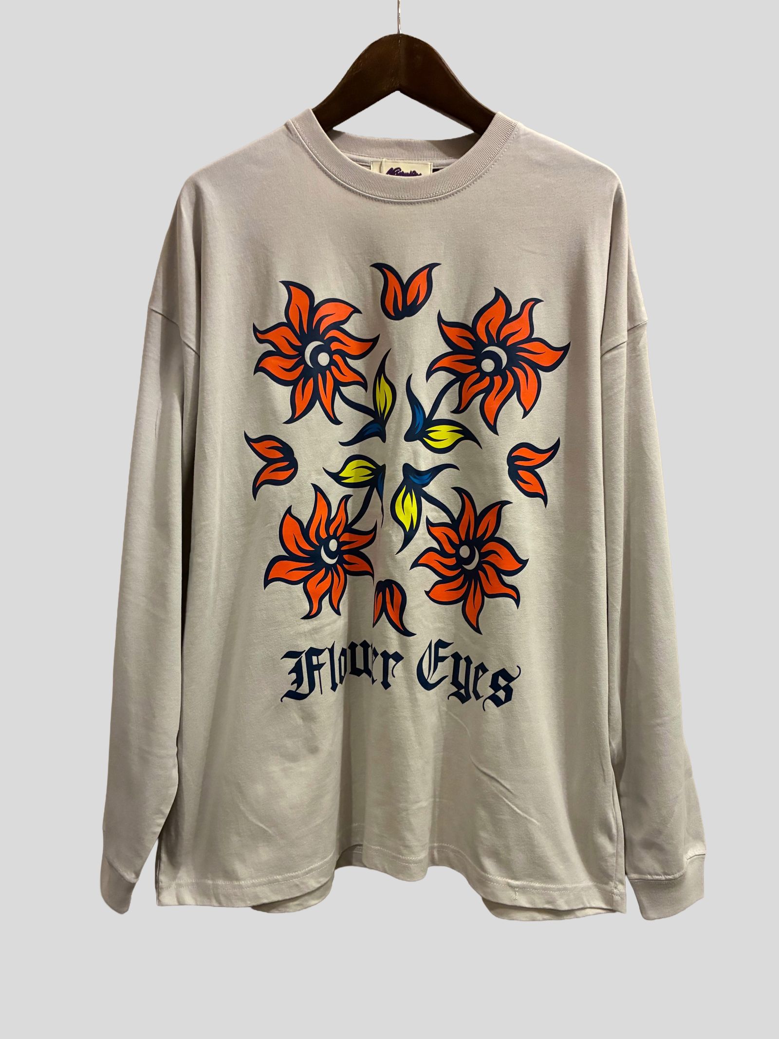FLOWER EYES L/S TEE / ロングスリーブTシャツ / ナチュラル / ナスングワム