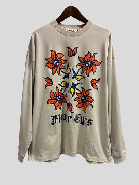 FLOWER EYES L/S TEE / ロングスリーブTシャツ / ナチュラル / ナスングワム