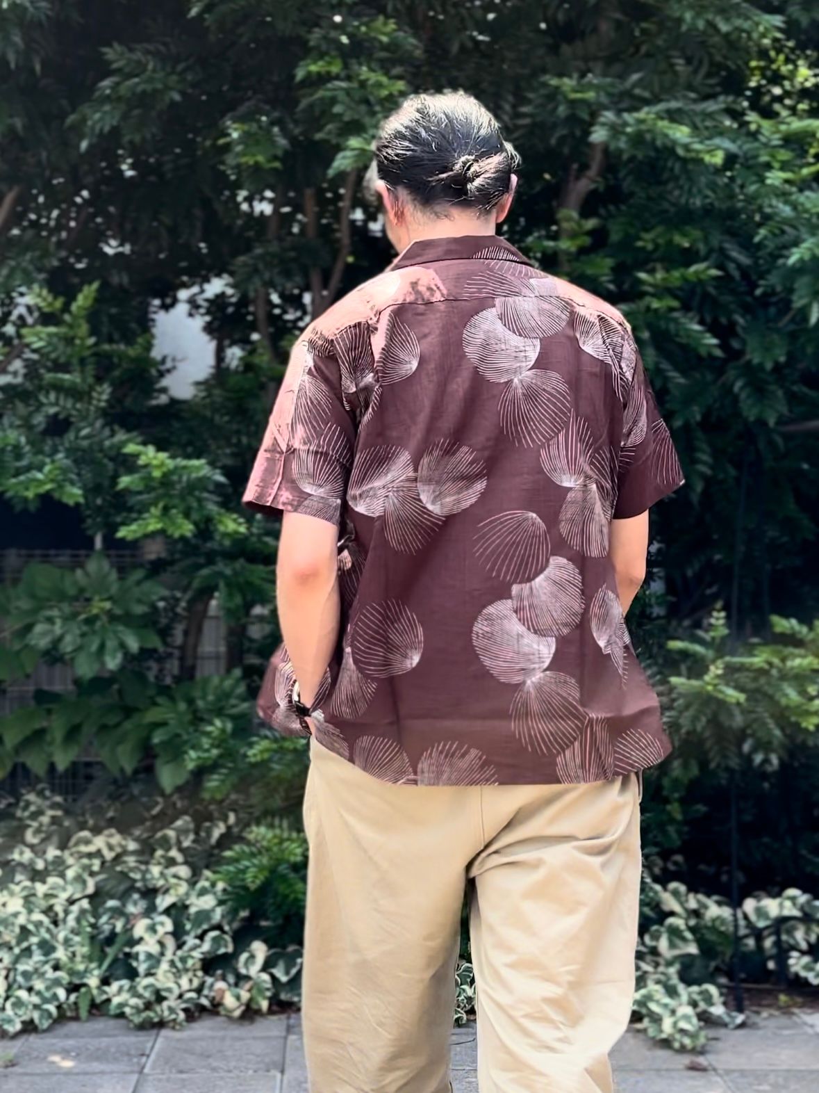 ALOHA SHIRT / “DUKE’S SHELL” / コットンリネン / 半袖オープンシャツ / 貝殻 / シェル柄 / アロハシャツ / ハワイアン / DK39094 / ブラウン(138)