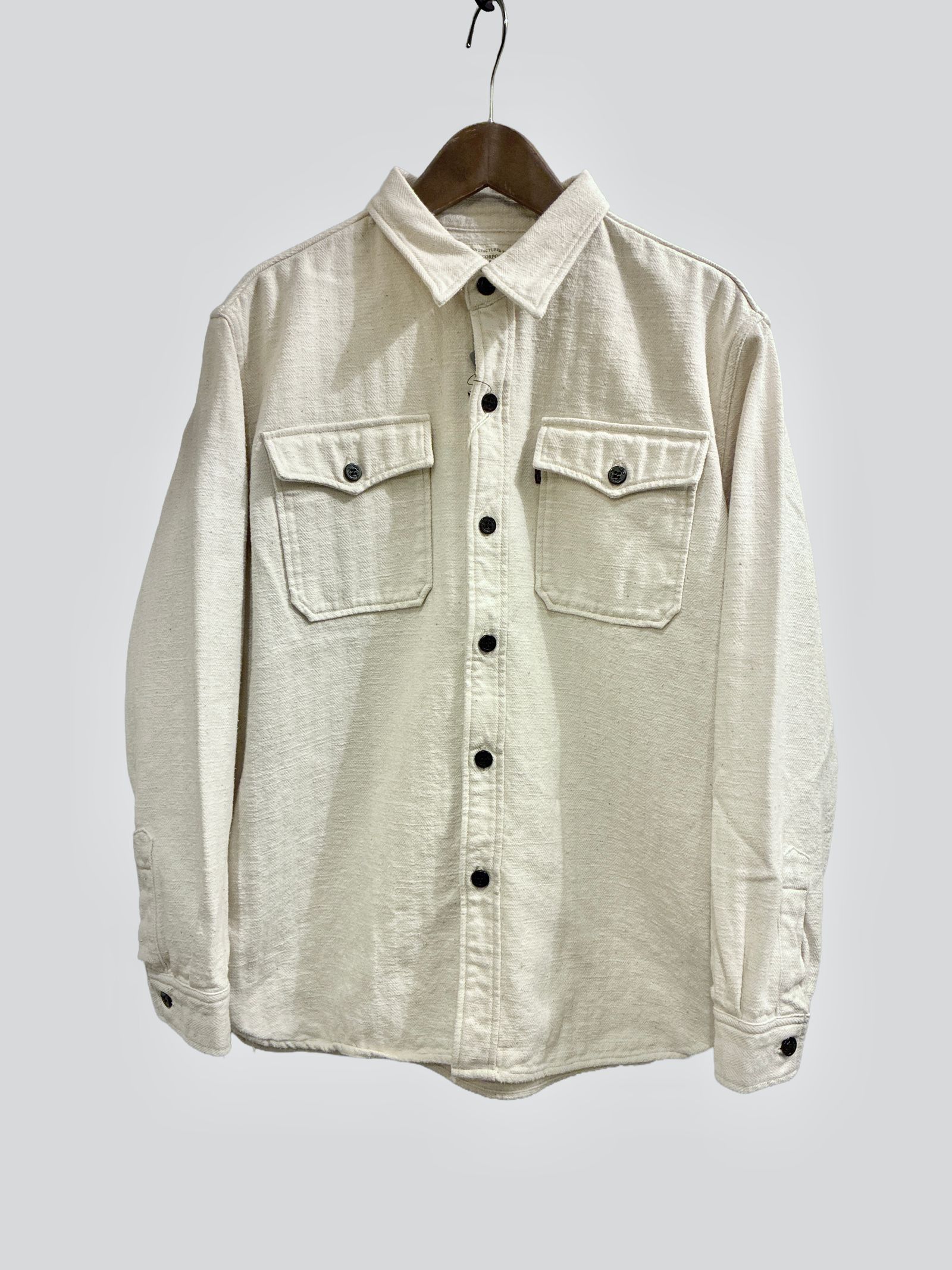 US NAVY CPOシャツ / ナチュラル / ビッグジョン