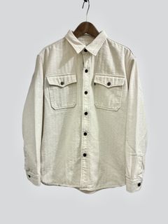 US NAVY CPOシャツ / ナチュラル / ビッグジョン