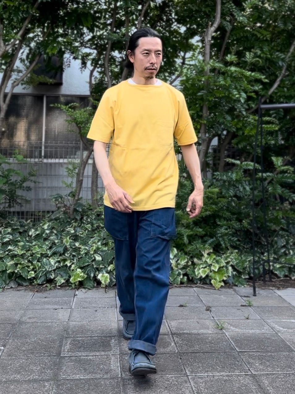 te500 / SUMMER KNIT PK T-SHIRTS / サマーニット / ポケットTシャツ / BANANA