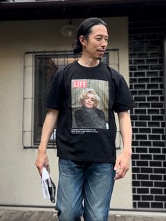 【LIFE×SCREEN STARS BEST/スクリーンスターズ ベスト】Marilyn Monroe / マリリンモンロー半袖Tシャツ / ブラック