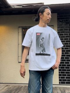 【LIFE×SCREEN STARS BEST/スクリーンスターズ ベスト】Michael Jackson "Bad Tour"/ マイケルジャクソン 半袖Tシャツ / ホワイト