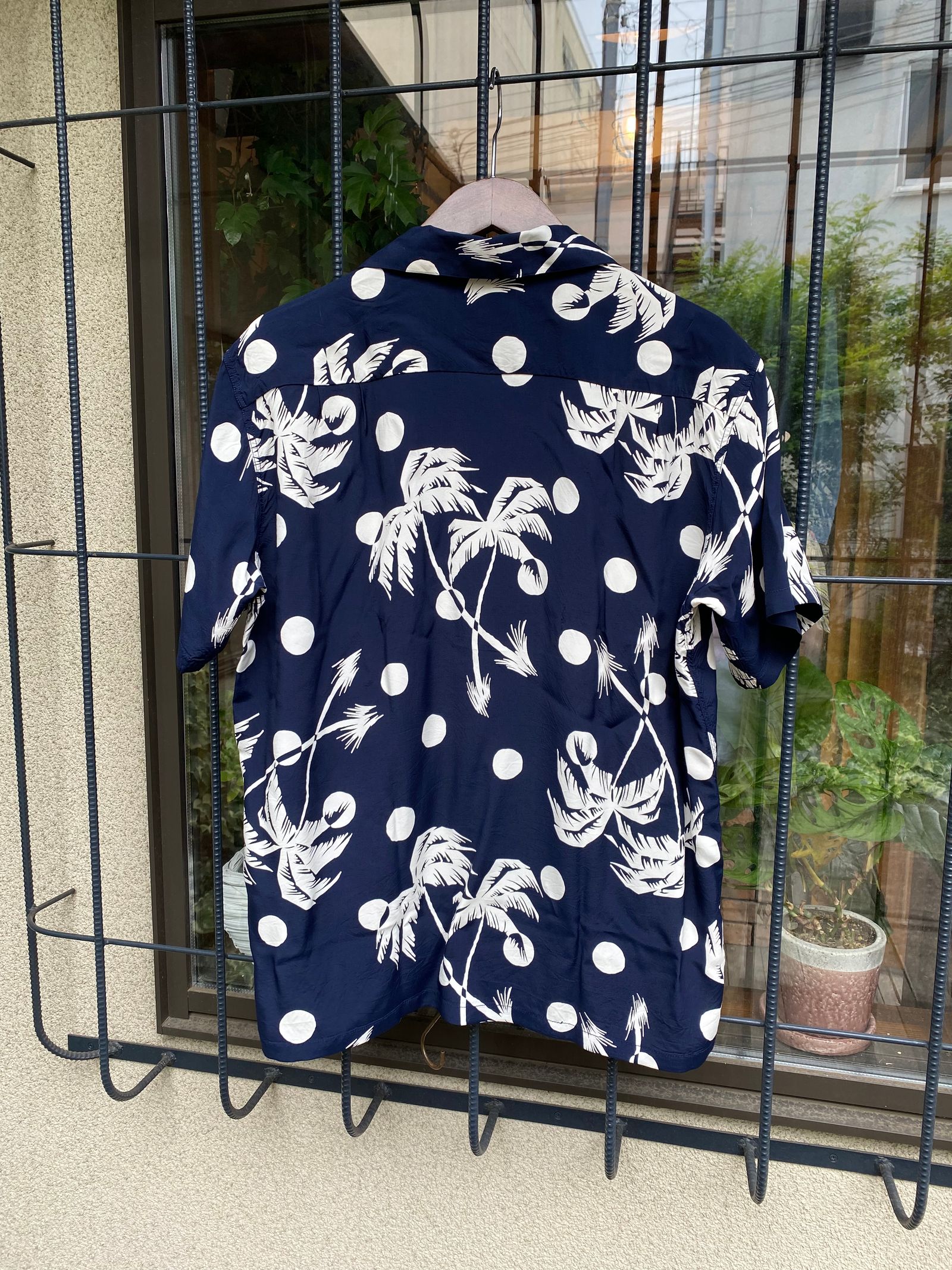 デューク・カハナモク / DUKE KAHANAMOKU - SPECIAL EDITION ALOHA SHIRTS- MOONLIGHT PALM TREE / ネイビー