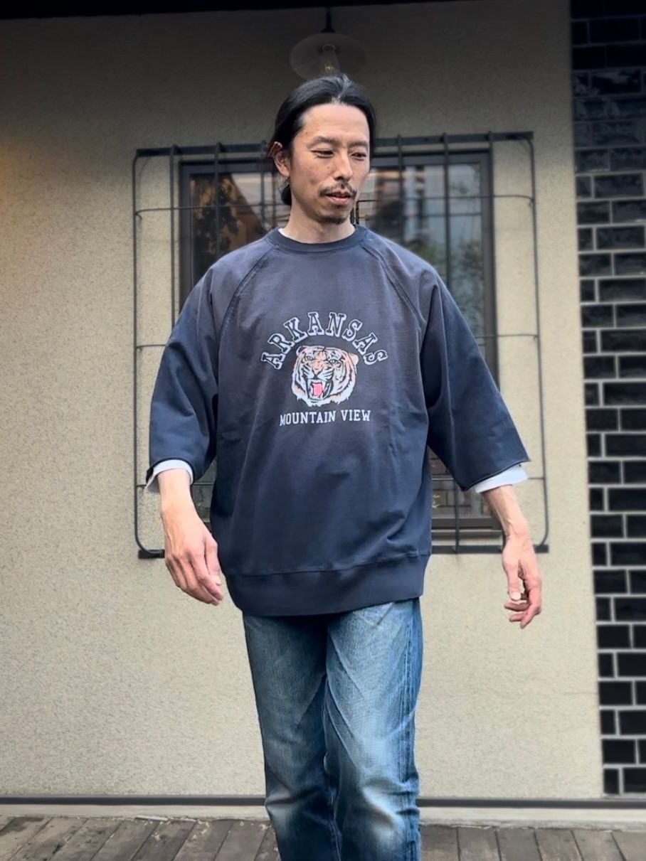 SCREEN STARS / スクリーンスターズ / Amecaji 3/4 slv Tee /アメカジ七分袖Tシャツ / ネイビー