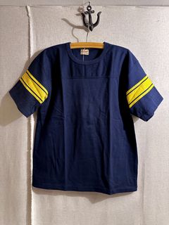 WHITESVILLE / ホワイツビル 14/- HALF SLEEVE FOOTBALL T-SHIRT / 半袖フットボールTシャツ / WV79145 ネイビー(128)