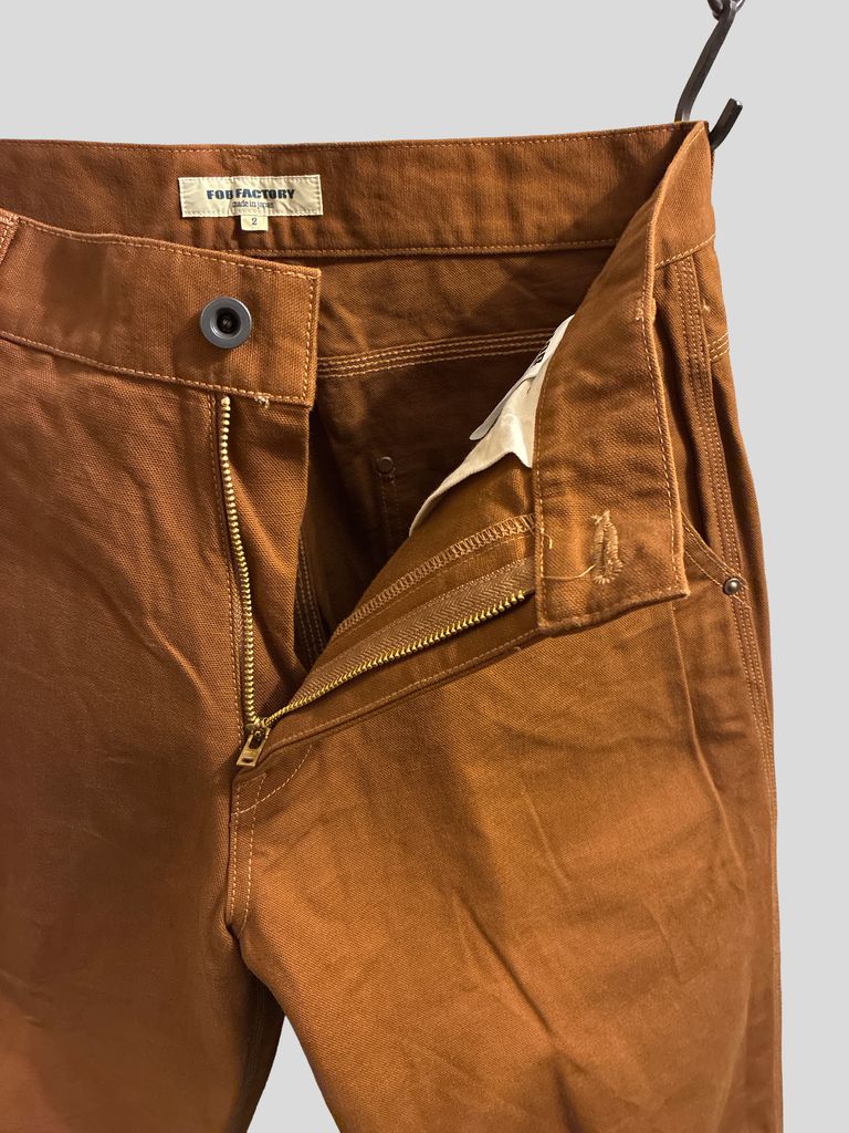 FOB FACTORY ブラウン ワークパンツ　F0530 FOB FACTORY - FOBファクトリー / F0530 コットン ダック ワーク