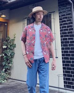 ALOHA SHIRTS “PALM BREEZING UP”/ 半袖レーヨンシャツ / アロハシャツ / ハワイアン / ヤシの木 / SS38798 /レッド (6