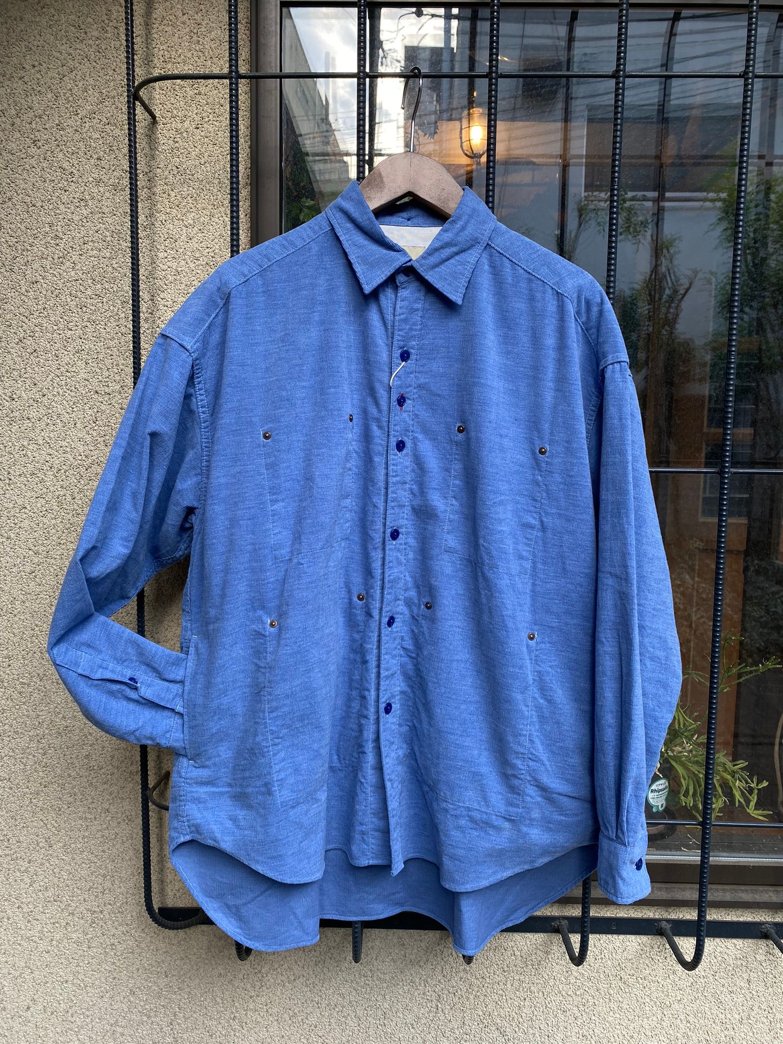 F3482 CORDUROY BALL SHIRT / SAX