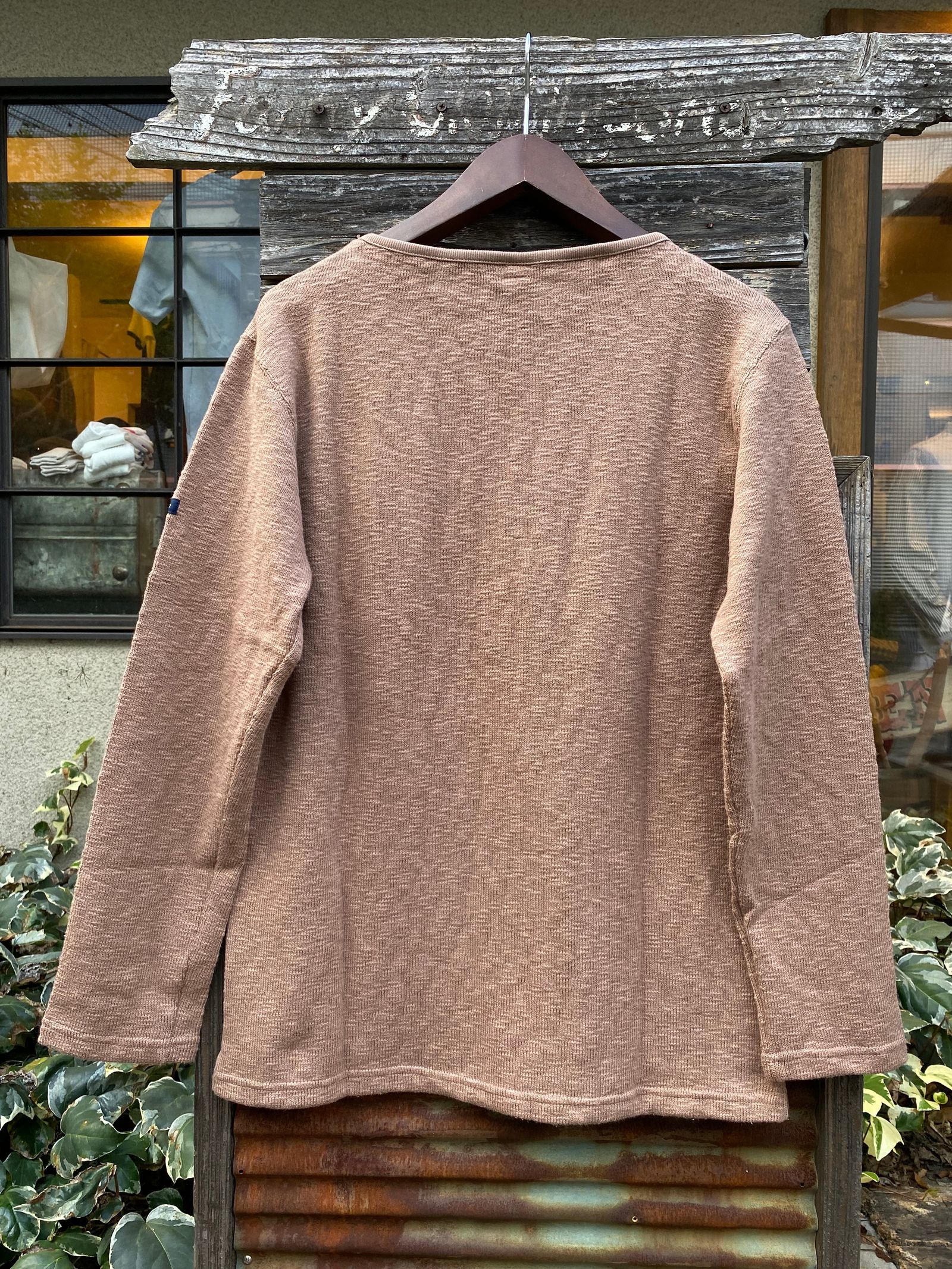 te002 TIEASY ORIGINAL BOATNECK SHIRT  / オリジナルボートネックシャツ /