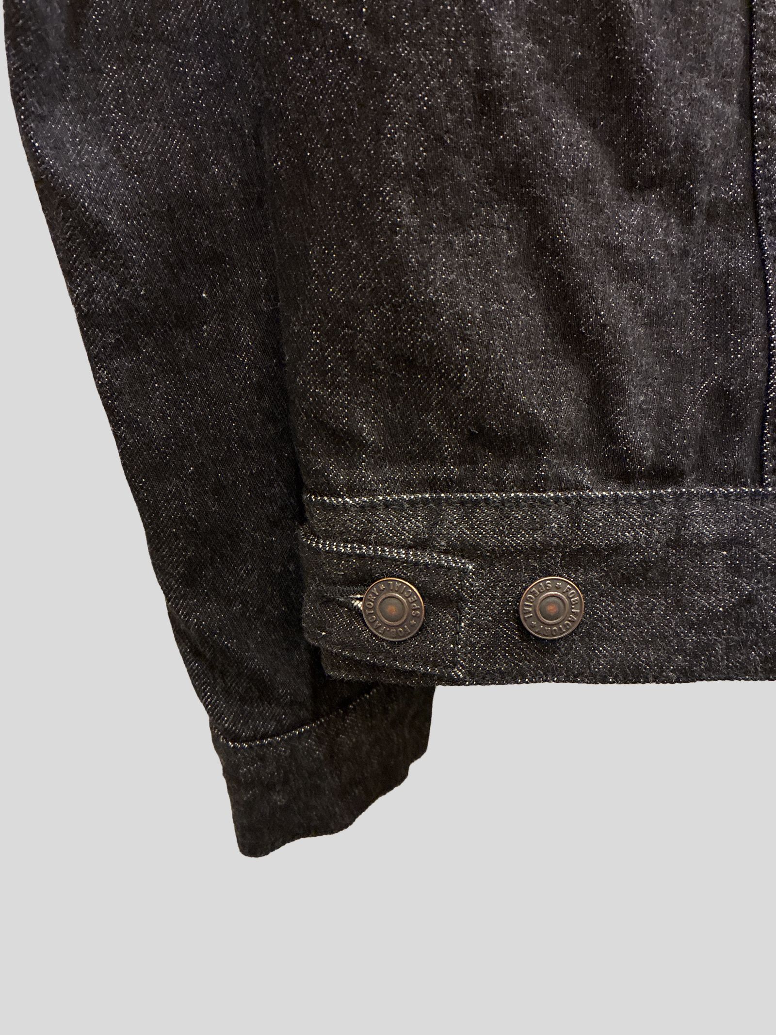 FOBファクトリー / F2444 SELVEDGE DENIM 3rd JKT / セルビッジデニム3rd ジャケット / ブラックデニム