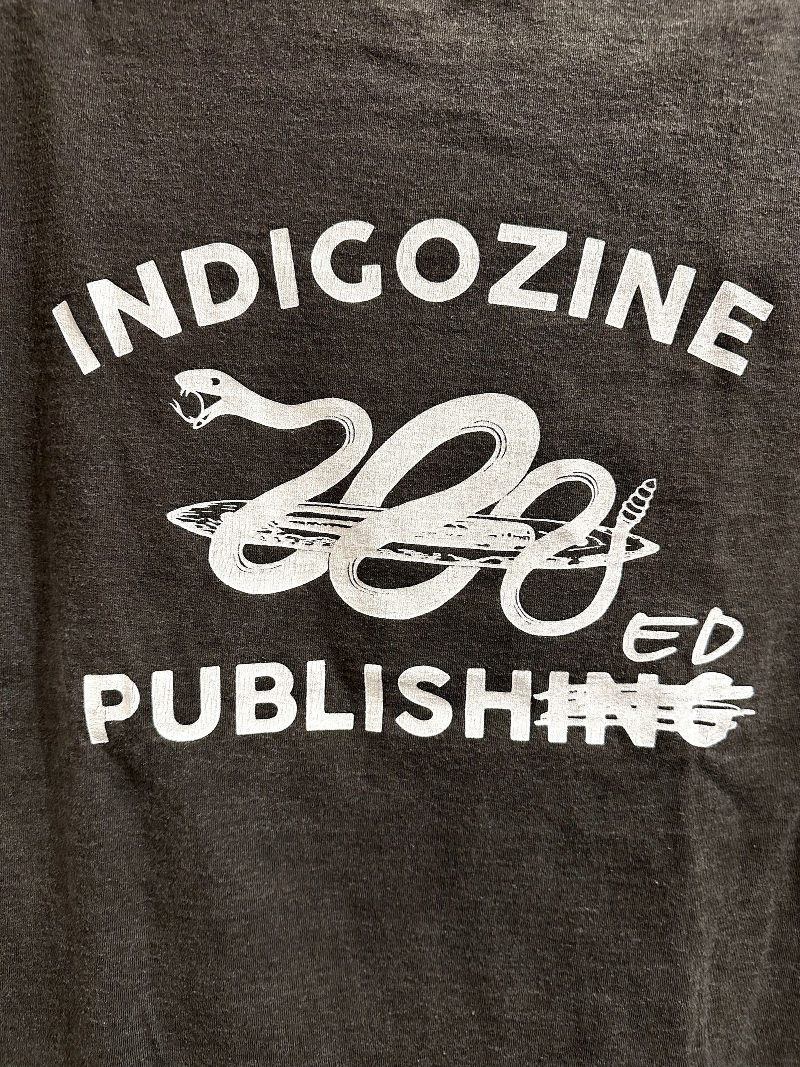 indigozine /  Snake&Shuttle Tee  / Tシャツ /ブラック