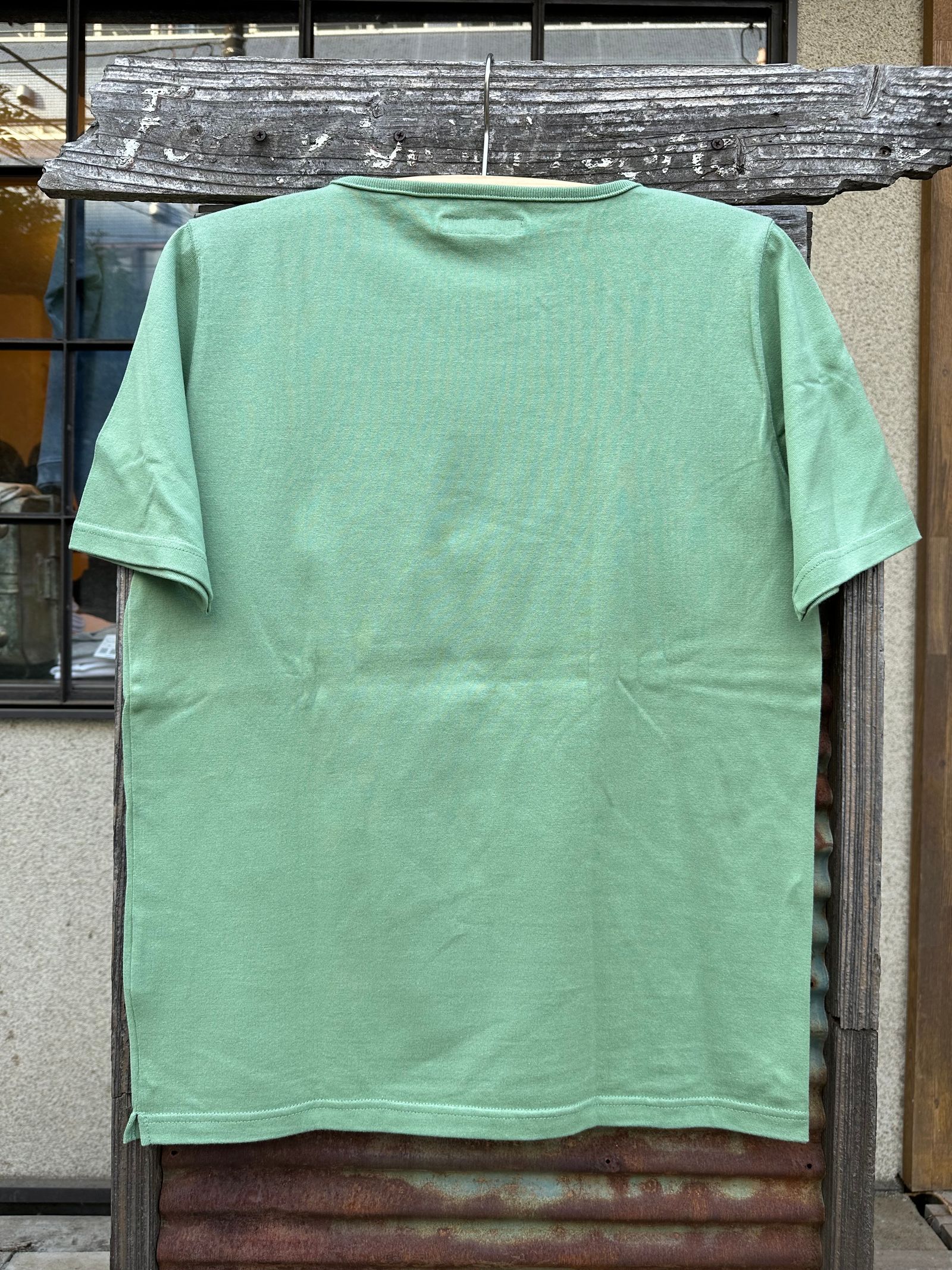 te500 / SUMMER KNIT PK T-SHIRTS / サマーニット / ポケットTシャツ / PEAL GREEN