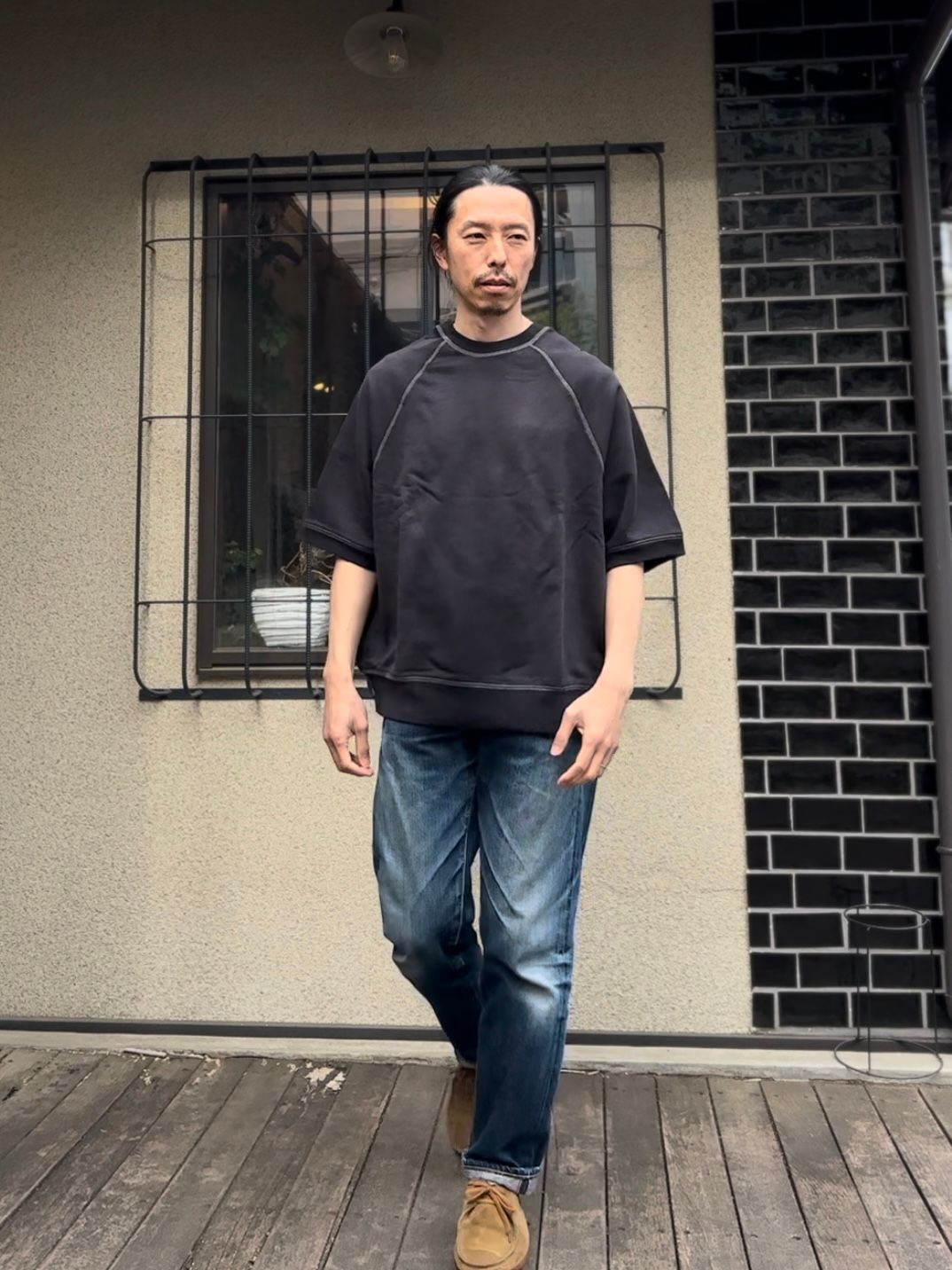 SCREEN STARS / スクリーンスターズ / Sunburned sweat tee / 半袖スウェットTシャツ /  ブラック