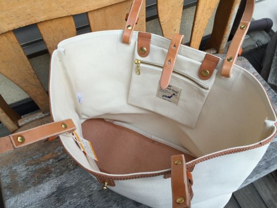Butler Verner Sails 4号キャンバス×レザートートバッグ