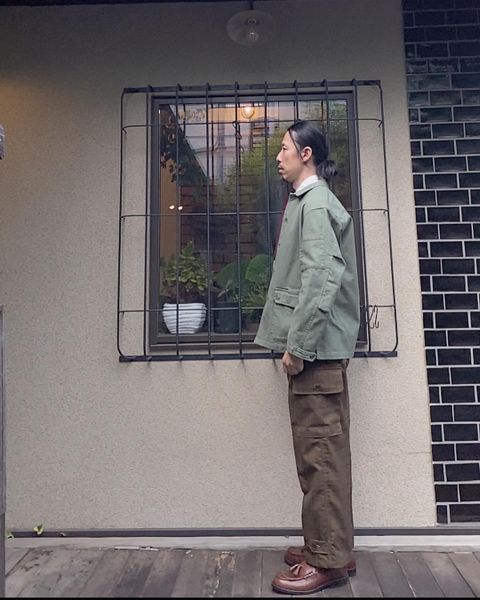 STYLE NO. 19 グレンチェックのカーゴパンツ①