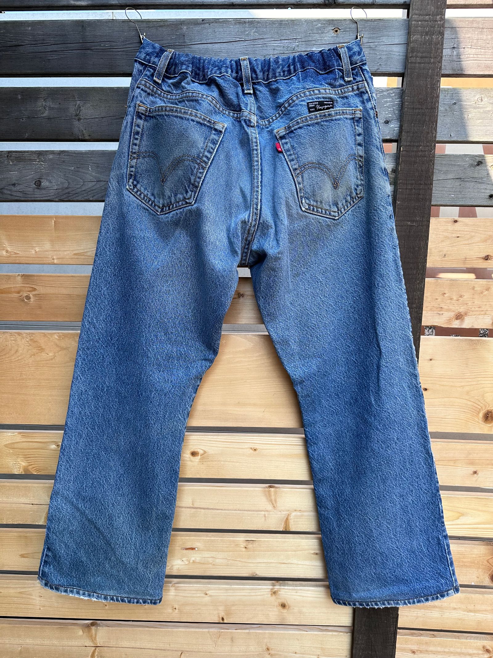 SASHIKO EASY DENIM PANTS / サシコイージーデニムパンツ  BLUE / L