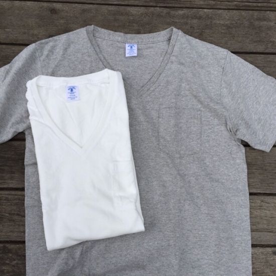 Velva Sheen ベルバシーン 2パックTシャツ ポケット付きVネック  160922