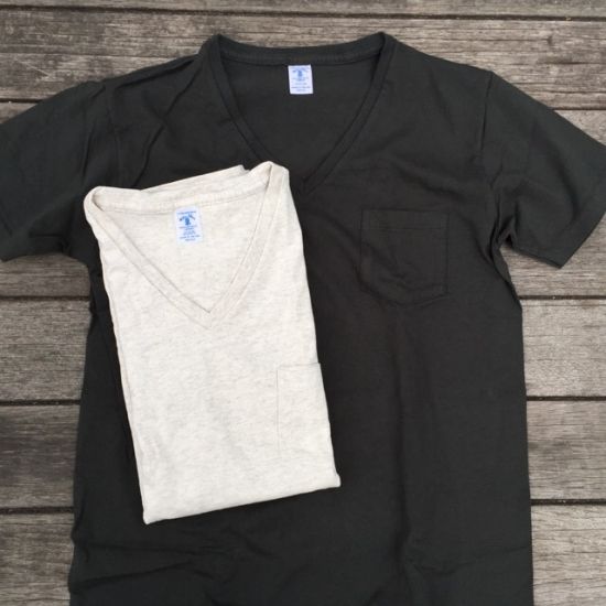 Velva Sheen ベルバシーン 2パックTシャツ ポケット付きVネック  160922
