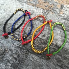 GAIJIN MADE ガイジンメイド ブラスビーズ ワックススパンブレスレット