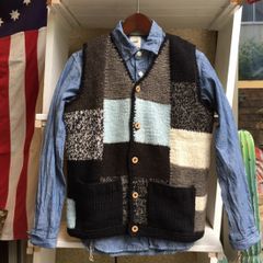 GAIJIN MADE ガイジンメイド パッチワークニットベスト 750007268